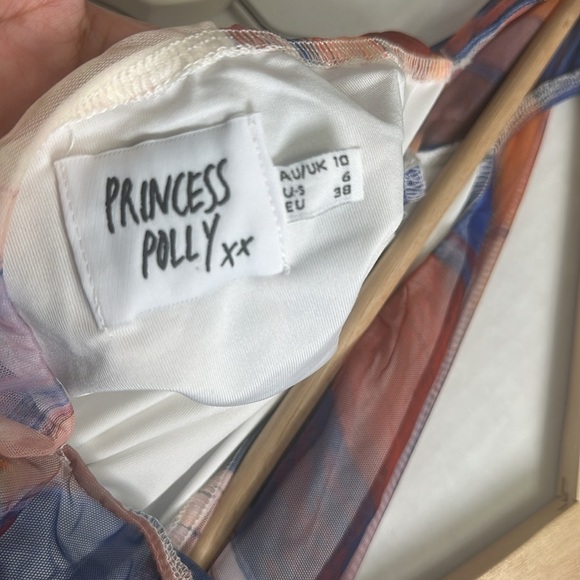 Princess Polly Women’s Size 6 Charvi Long Sleeve Mini Short Dress Ruched Multi - Picture 6 of 11